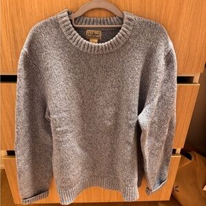 L.L. Bean Men's Heather Gray Crewneck Sweater